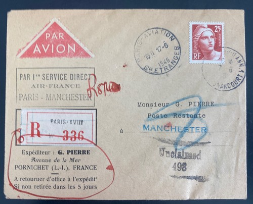 1946 paris france - france, flight