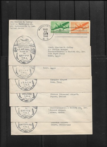 Ffc 1946 twa egypt - 1946, (fam-27)