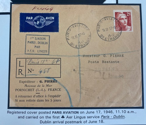 1946 paris france - france, flight
