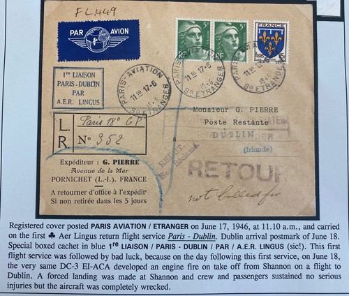 1946 paris france first - france, aer